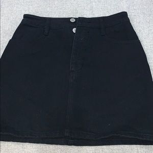 Trendy PacSun black high-wasted jean skirt